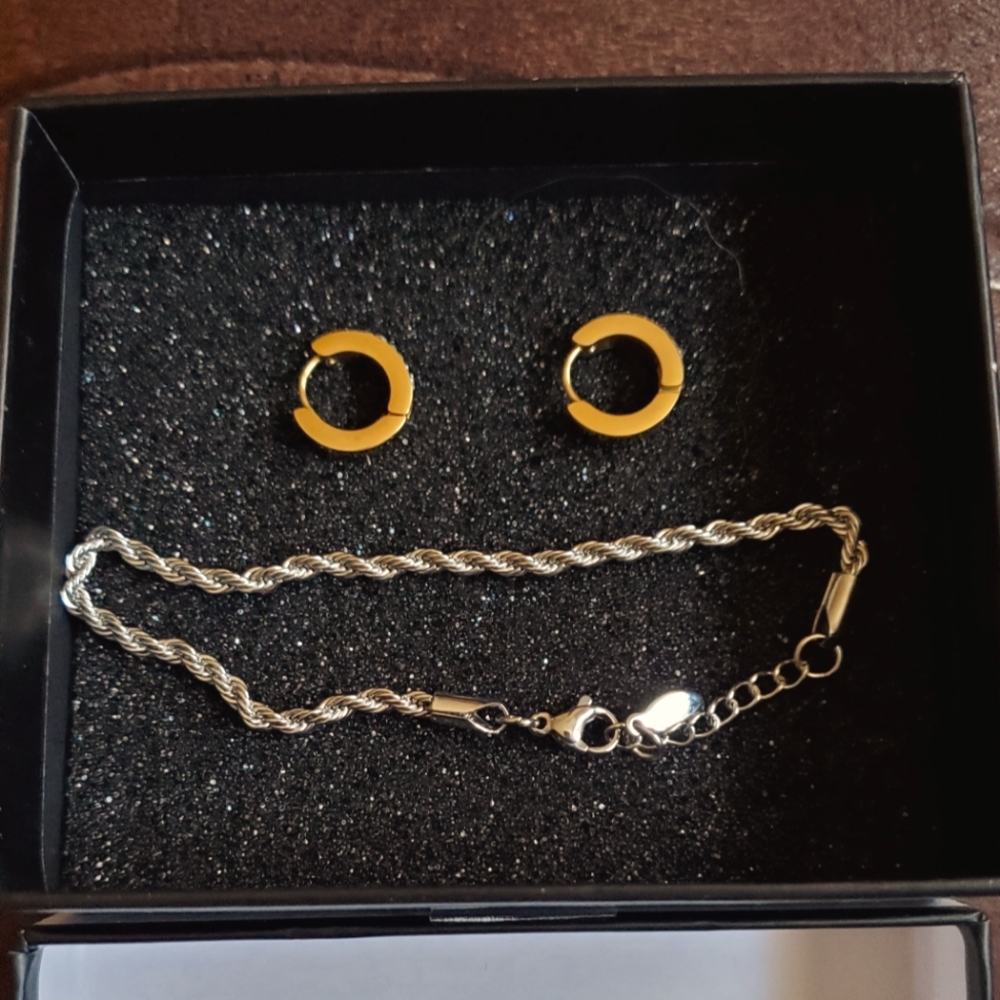 Tocara earrings and bracelet